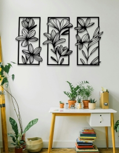 لوحة الزهور الثلاثية من ثلاث قطع ... Code 5503