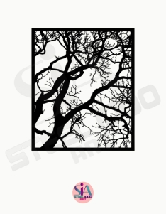 لوحة الشجرة المنفردة ... Code 3301
