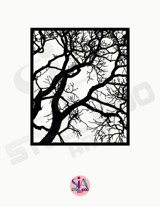 لوحة الشجرة المنفردة ... Code 3301
