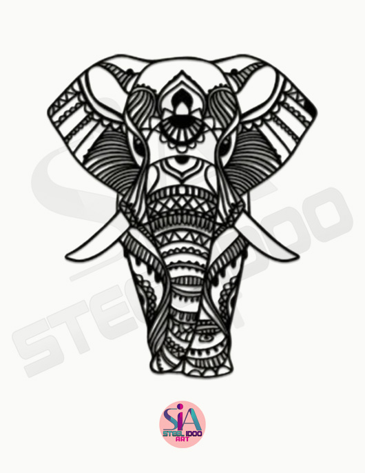 لوحة الفيل الضرغام ... Code 5504