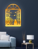 لوحة القطة والطيور ... Code 4407