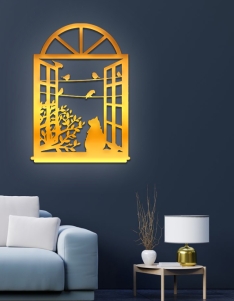 لوحة القطة والطيور ... Code 4407