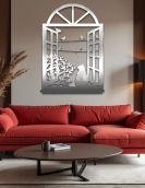 لوحة القطة والطيور ... Code 4407