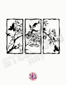 لوحة زهور وأغصان ... Code 5510