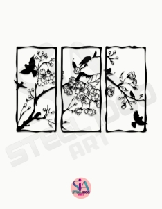 لوحة زهور وأغصان ... Code 5510