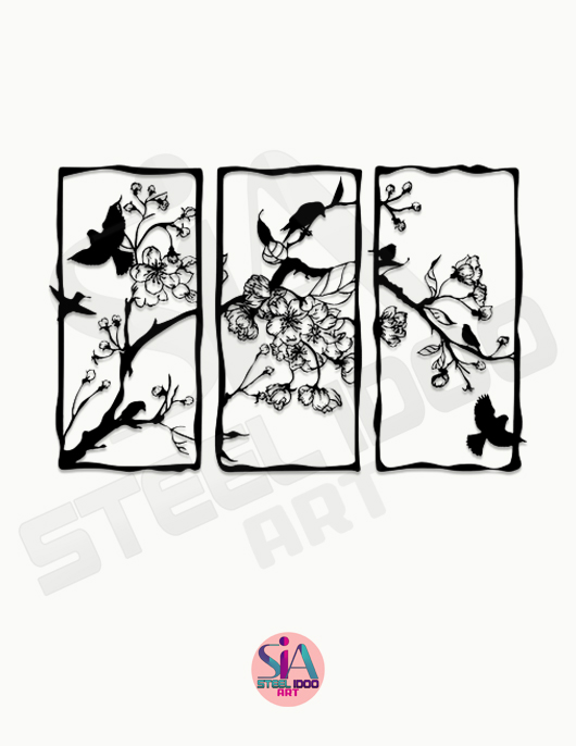 لوحة زهور وأغصان ... Code 5510