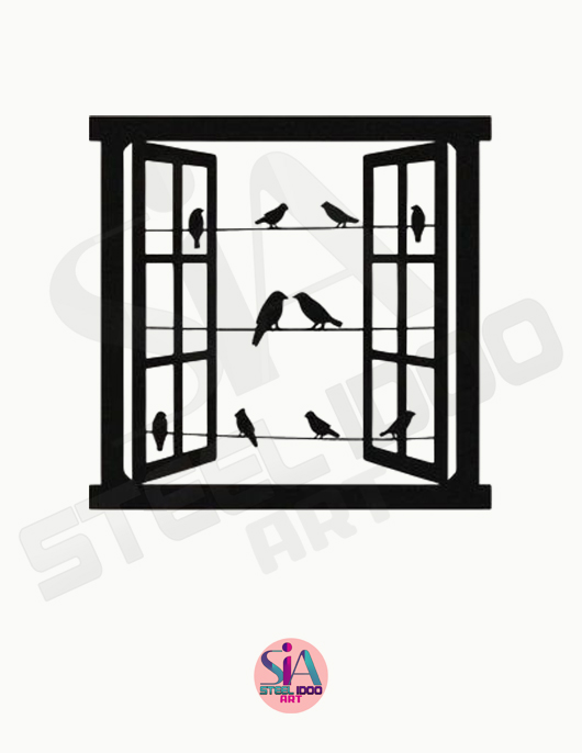 لوحة عصافير الصباح ... Code 5506