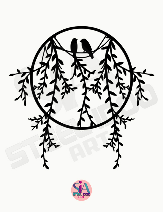 لوحة عصافير الغروب ... Code 5509