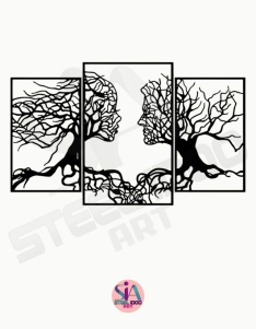 لوحة العاشقان وسط الأغصان ... Code 3309