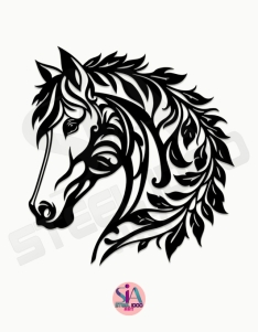 لوحة حصان الأغصان ... Code 4401