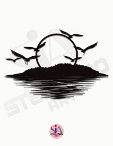 لوحة غروب وشروق ... Code 9904