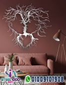 لوحة فنية تجريدية لوجهين بشكل قلب