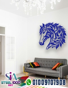لوحة فنية لوجه حصان