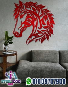 لوحة فنية لوجه حصان