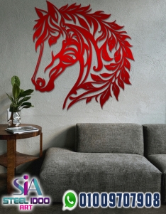 لوحة فنية لوجه حصان