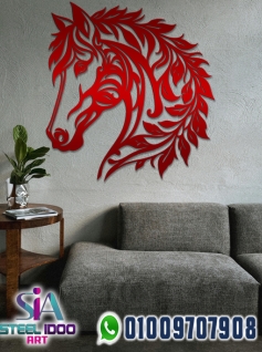 لوحة فنية لوجه حصان