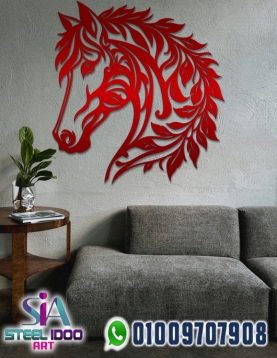 لوحة فنية لوجه حصان